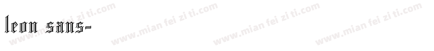 leon sans字体转换